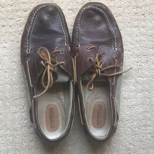 Brown leather Sperrys